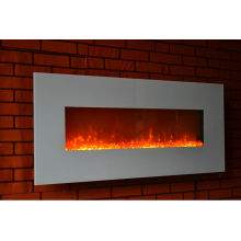 110V-120V / 220V-240V blanco 50 &quot;montado en la pared&quot; chimenea eléctrica &quot;